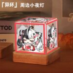 NTE Lacrimosa Acrylic and Wood Three-Color LED Night Light | nte.global NTE グッズ 이환 굿즈 | Lacrimosa, NTE 라크리모사, NTE ラクリモーサ