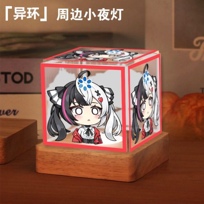 NTE Lacrimosa Acrylic and Wood Three-Color LED Night Light | nte.global NTE グッズ 이환 굿즈 | Lacrimosa, NTE 라크리모사, NTE ラクリモーサ