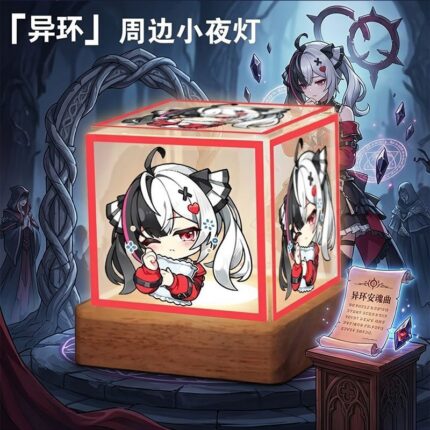 NTE Lacrimosa Acrylic and Wood Three-Color LED Night Light | nte.global NTE グッズ 이환 굿즈 | Lacrimosa, NTE 라크리모사, NTE ラクリモーサ