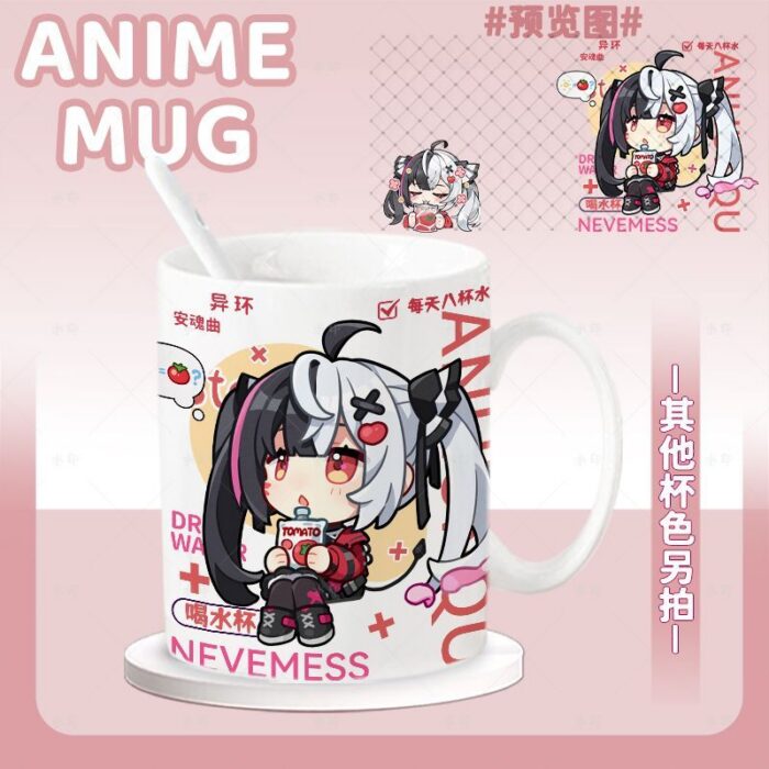 NTE Lacrimosa, Iroi and Shinku Ceramic Mug | nte.global NTE グッズ 이환 굿즈 | Lacrimosa, NTE 라크리모사, NTE ラクリモーサ, Shinku, NTE 真紅