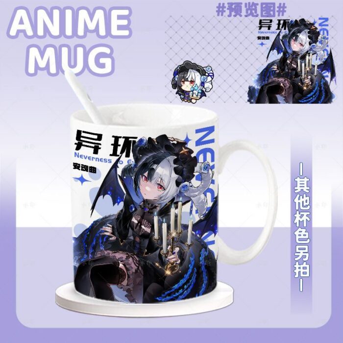 NTE Lacrimosa, Iroi and Shinku Ceramic Mug | nte.global NTE グッズ 이환 굿즈 | Lacrimosa, NTE 라크리모사, NTE ラクリモーサ, Shinku, NTE 真紅