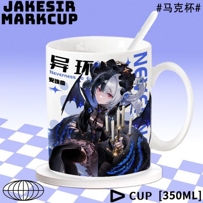 NTE Lacrimosa, Iroi and Shinku Ceramic Mug | nte.global NTE グッズ 이환 굿즈 | Lacrimosa, NTE 라크리모사, NTE ラクリモーサ, Shinku, NTE 真紅