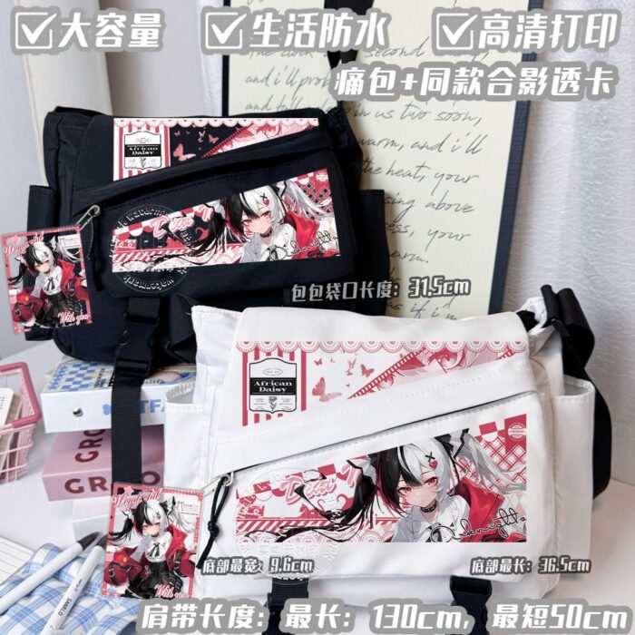 NTE Lacrimosa Nylon Ita Crossbody Bag with Art Card | nte.global NTE グッズ 이환 굿즈 | Lacrimosa, NTE 라크리모사, NTE ラクリモーサ