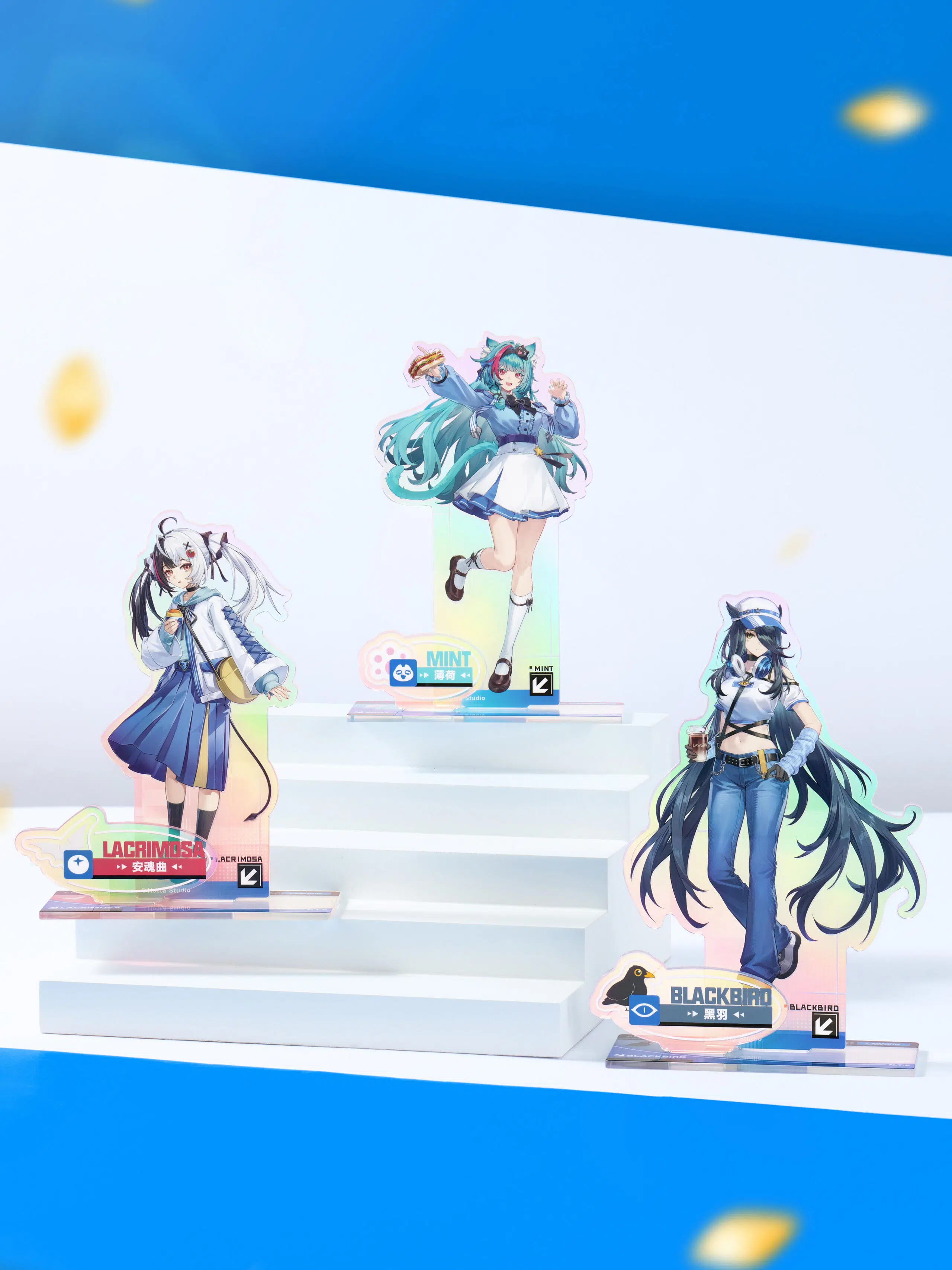 NTE x Lawson Collaboration  – Milk Tea Gift Box, Acrylic Stand, Collectible Cards, Folding Umbrella & Badges [ Official Merchandise ] | nte.global NTE グッズ 이환 굿즈 | Mint, NTE 민트, NTE ミント, Lacrimosa, NTE 라크리모사, NTE ラクリモーサ