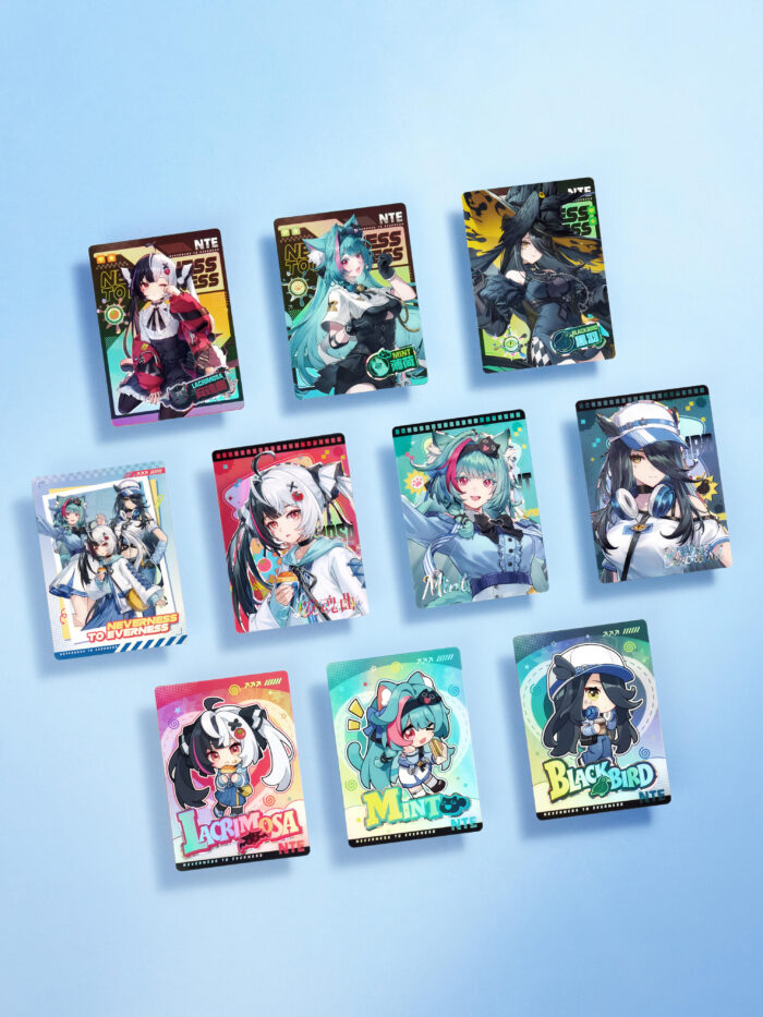 NTE x Lawson Collaboration  – Milk Tea Gift Box, Acrylic Stand, Collectible Cards, Folding Umbrella & Badges [ Official Merchandise ] | nte.global NTE グッズ 이환 굿즈 | Mint, NTE 민트, NTE ミント, Lacrimosa, NTE 라크리모사, NTE ラクリモーサ
