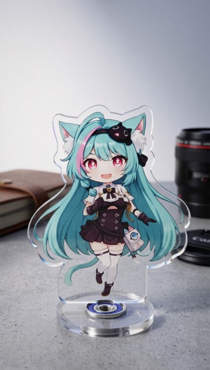 NTE Mint Chibi Rotating Acrylic Standee | nte.global NTE グッズ 이환 굿즈 | Mint, NTE 민트, NTE ミント