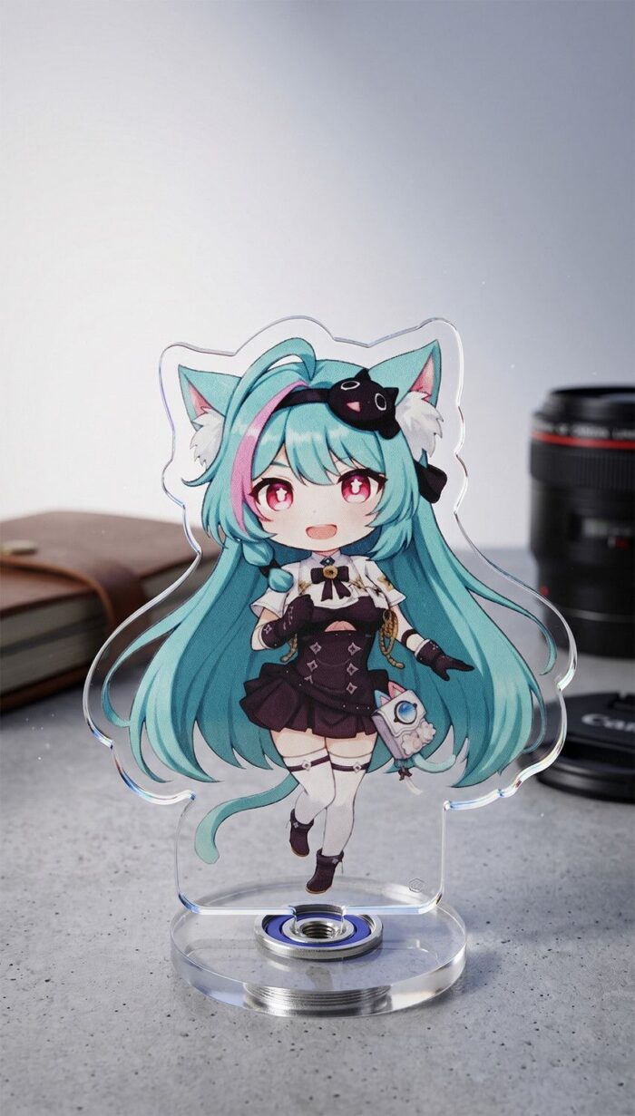 NTE Mint Chibi Rotating Acrylic Standee | nte.global NTE グッズ 이환 굿즈 | Mint, NTE 민트, NTE ミント