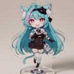 NTE Mint Chibi Rotating Acrylic Standee | nte.global NTE グッズ 이환 굿즈 | Mint, NTE 민트, NTE ミント