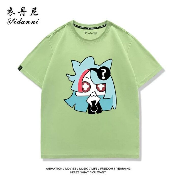 NTE Mint, Lacrimosa, Nanally and Jiuyuan T-Shirt | nte.global NTE グッズ 이환 굿즈 | Nanally, NTE 나나리, NTE ナナリ, Mint, NTE 민트, NTE ミント, Lacrimosa, NTE 라크리모사, NTE ラクリモーサ