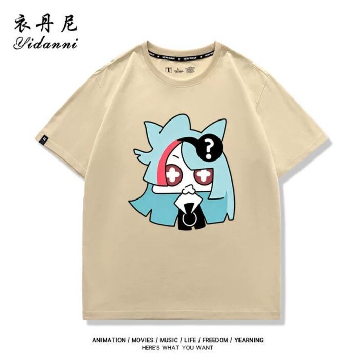 NTE Mint, Lacrimosa, Nanally and Jiuyuan T-Shirt | nte.global NTE グッズ 이환 굿즈 | Nanally, NTE 나나리, NTE ナナリ, Mint, NTE 민트, NTE ミント, Lacrimosa, NTE 라크리모사, NTE ラクリモーサ