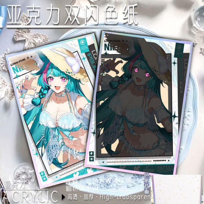 NTE Multi-Character Acrylic Art Card | nte.global NTE グッズ 이환 굿즈 | Nanally, NTE 나나리, NTE ナナリ, Mint, NTE 민트, NTE ミント
