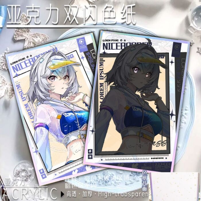 NTE Multi-Character Acrylic Art Card | nte.global NTE グッズ 이환 굿즈 | Nanally, NTE 나나리, NTE ナナリ, Mint, NTE 민트, NTE ミント