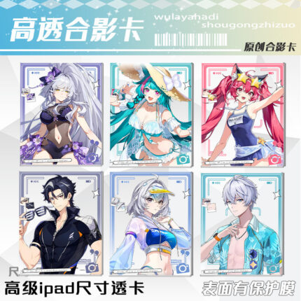 NTE Multi-Character Acrylic Art Card | nte.global NTE グッズ 이환 굿즈 | Nanally, NTE 나나리, NTE ナナリ, Mint, NTE 민트, NTE ミント