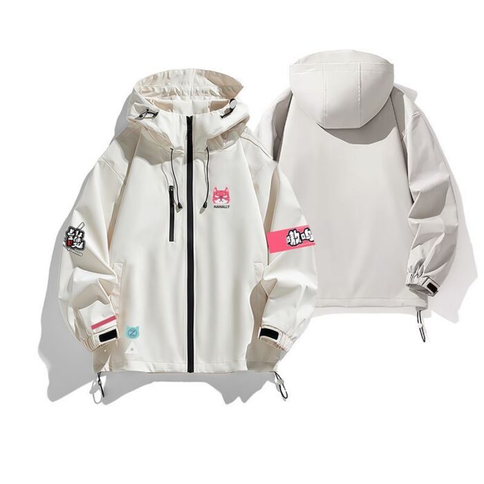 NTE Multi-Character Jacket | nte.global NTE グッズ 이환 굿즈 | Nanally, NTE 나나리, NTE ナナリ, Mint, NTE 민트, NTE ミント, Lacrimosa, NTE 라크리모사, NTE ラクリモーサ, Chiz, NTE 치즈, NTE ちいちゃん