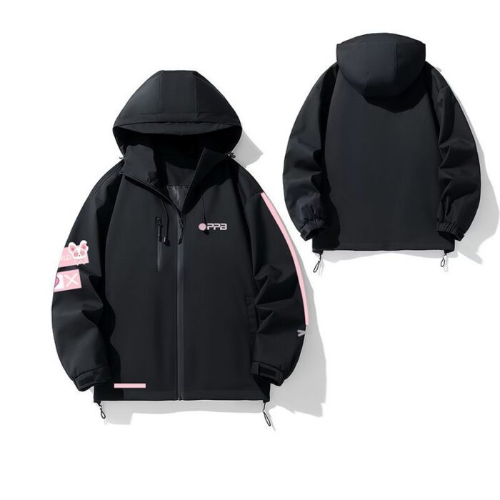 NTE Multi-Character Jacket | nte.global NTE グッズ 이환 굿즈 | Nanally, NTE 나나리, NTE ナナリ, Mint, NTE 민트, NTE ミント, Lacrimosa, NTE 라크리모사, NTE ラクリモーサ, Chiz, NTE 치즈, NTE ちいちゃん