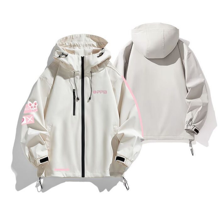 NTE Multi-Character Jacket | nte.global NTE グッズ 이환 굿즈 | Nanally, NTE 나나리, NTE ナナリ, Mint, NTE 민트, NTE ミント, Lacrimosa, NTE 라크리모사, NTE ラクリモーサ, Chiz, NTE 치즈, NTE ちいちゃん
