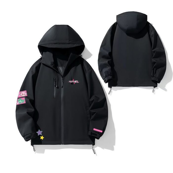 NTE Multi-Character Jacket | nte.global NTE グッズ 이환 굿즈 | Nanally, NTE 나나리, NTE ナナリ, Mint, NTE 민트, NTE ミント, Lacrimosa, NTE 라크리모사, NTE ラクリモーサ, Chiz, NTE 치즈, NTE ちいちゃん