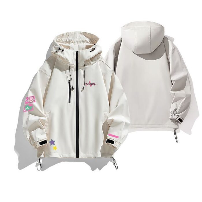 NTE Multi-Character Jacket | nte.global NTE グッズ 이환 굿즈 | Nanally, NTE 나나리, NTE ナナリ, Mint, NTE 민트, NTE ミント, Lacrimosa, NTE 라크리모사, NTE ラクリモーサ, Chiz, NTE 치즈, NTE ちいちゃん