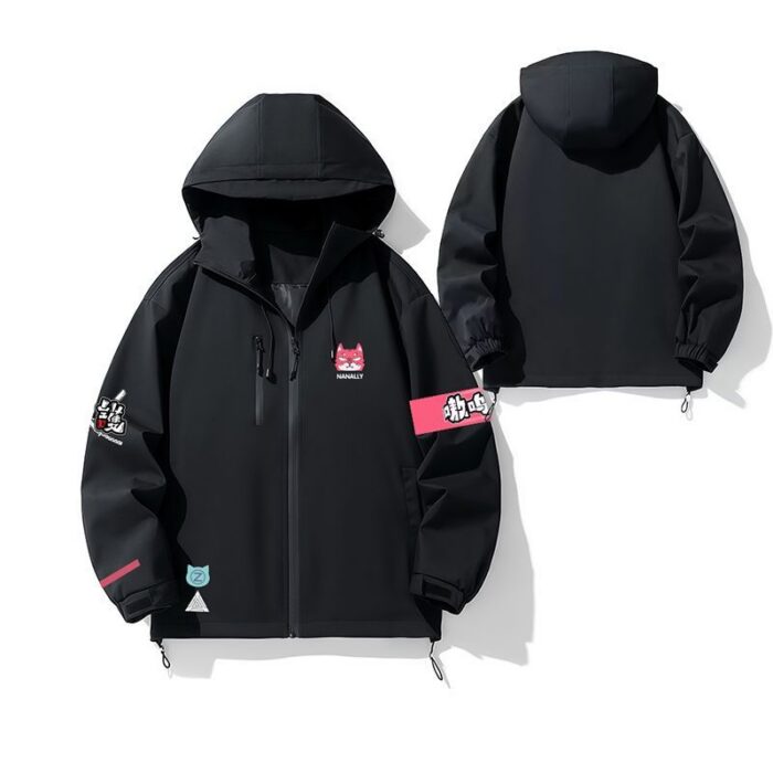 NTE Multi-Character Jacket | nte.global NTE グッズ 이환 굿즈 | Nanally, NTE 나나리, NTE ナナリ, Mint, NTE 민트, NTE ミント, Lacrimosa, NTE 라크리모사, NTE ラクリモーサ, Chiz, NTE 치즈, NTE ちいちゃん