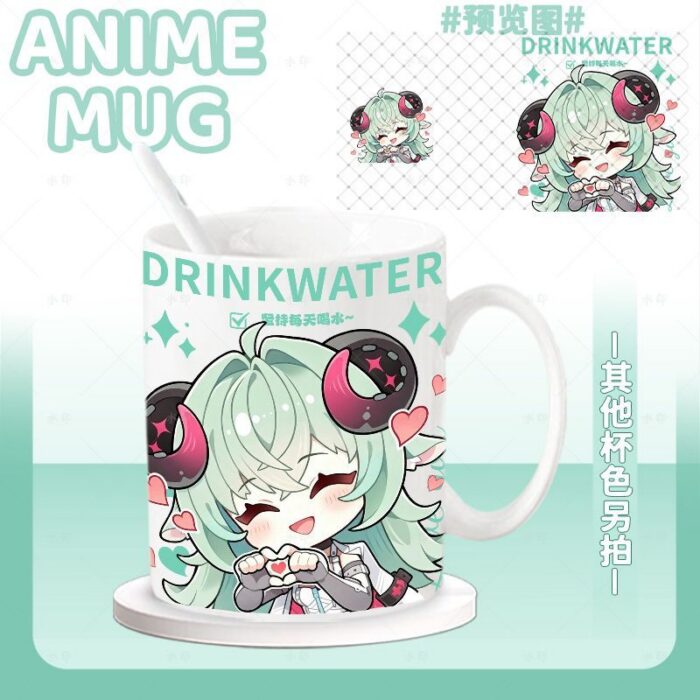 NTE Multi-Character Mug | nte.global NTE グッズ 이환 굿즈 | Mint, NTE 민트, NTE ミント