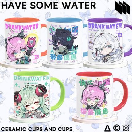 NTE Multi-Character Mug | nte.global NTE グッズ 이환 굿즈 | Mint, NTE 민트, NTE ミント