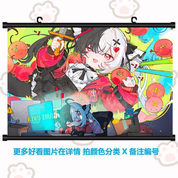 NTE Multi-Character Wall Tapestry | nte.global NTE グッズ 이환 굿즈 | Nanally, NTE 나나리, NTE ナナリ, Mint, NTE 민트, NTE ミント, Lacrimosa, NTE 라크리모사, NTE ラクリモーサ, Chiz, NTE 치즈, NTE ちいちゃん, Hotori