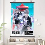 NTE Multi-Character Wall Tapestry | nte.global NTE グッズ 이환 굿즈 | Nanally, NTE 나나리, NTE ナナリ, Mint, NTE 민트, NTE ミント, Lacrimosa, NTE 라크리모사, NTE ラクリモーサ, Chiz, NTE 치즈, NTE ちいちゃん, Hotori