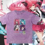NTE Nanally, Mint, Lacrimosa and Shinku T-Shirt | nte.global NTE グッズ 이환 굿즈 | Nanally, NTE 나나리, NTE ナナリ, Mint, NTE 민트, NTE ミント, Lacrimosa, NTE 라크리모사, NTE ラクリモーサ, Shinku, NTE 真紅