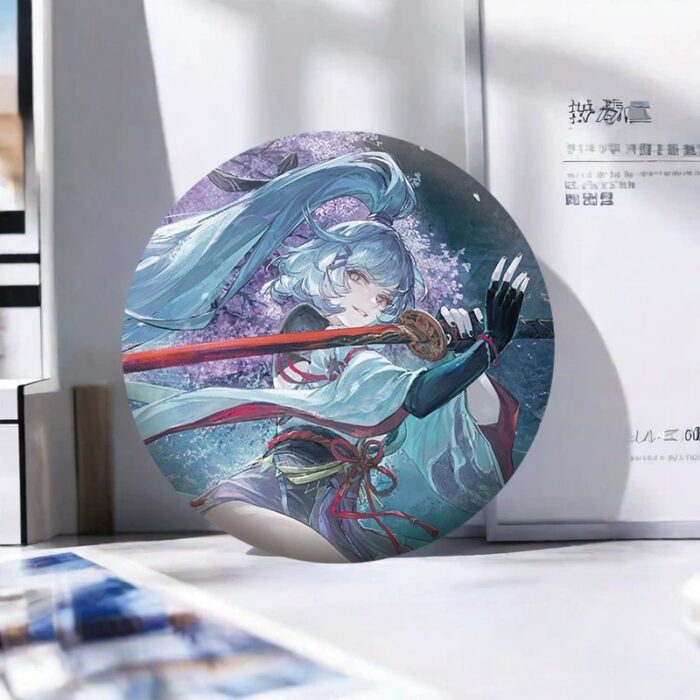 NTE Zankou Blue Blade Liquid Glitter Acrylic Tiles and Badge | nte.global NTE グッズ 이환 굿즈