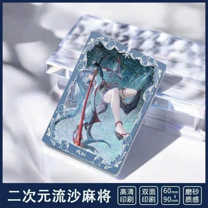 NTE Zankou Blue Blade Liquid Glitter Acrylic Tiles and Badge | nte.global NTE グッズ 이환 굿즈