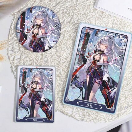NTE Zankou Cherry Blossom Glitter Acrylic Display Block and Badge Collection | nte.global NTE グッズ 이환 굿즈