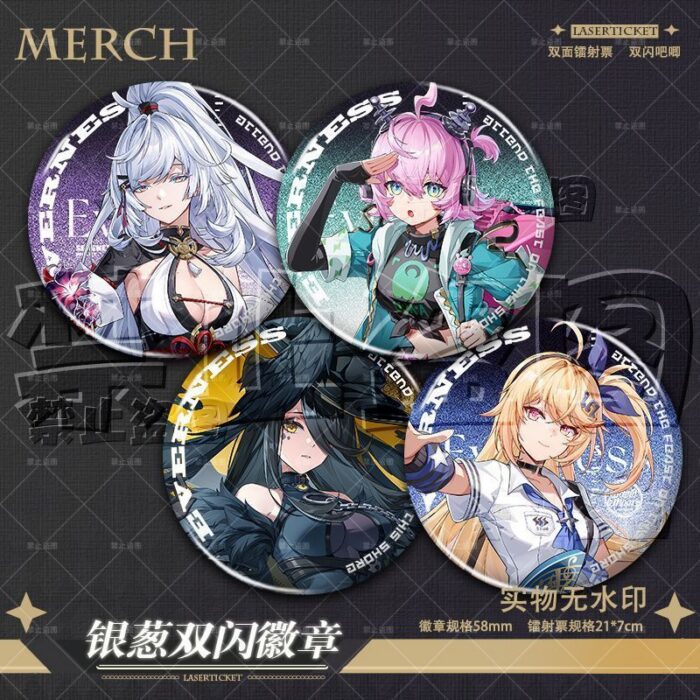 NTE Zankou, Linko, Akane Rin and Blackbird Badge | nte.global NTE グッズ 이환 굿즈