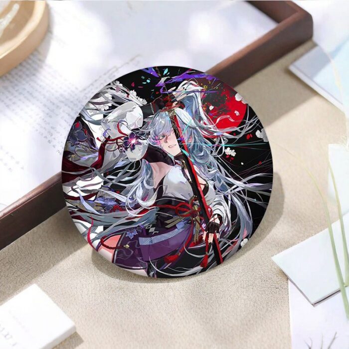 NTE Zankou Red Moon Glitter Acrylic Display Block and Badge Collection | nte.global NTE グッズ 이환 굿즈