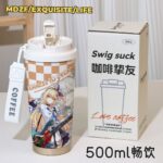 NTE Akane Rin Blackbird 500 ml Insulated Tumbler - Akane Rin Monochrome Portrait