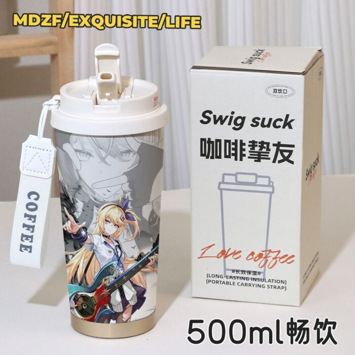 NTE Akane Rin Blackbird 500 ml Insulated Tumbler - Akane Rin Checkerboard