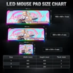 NTE Akane Rin RGB Gaming Mousepad Collection | nte.global NTE グッズ 이환 굿즈