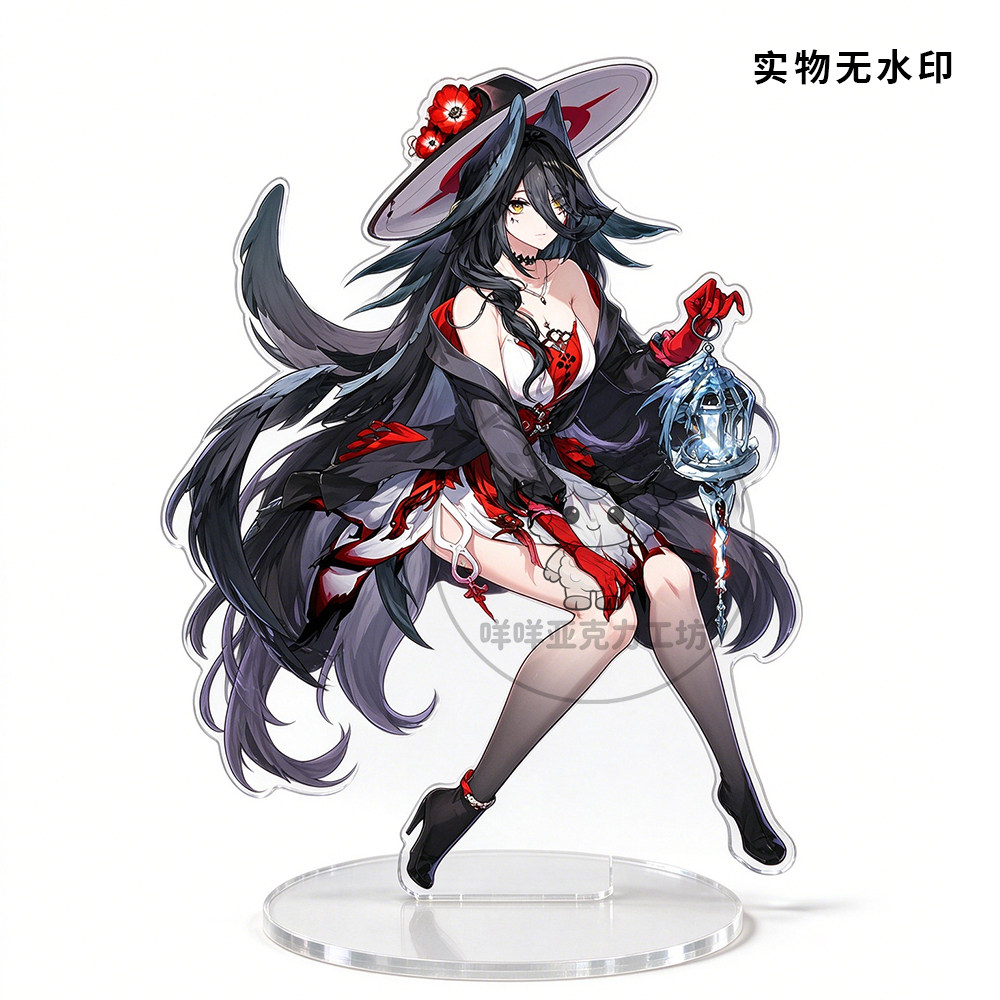 NTE Akane Rin Blackbird Outfit Collection Acrylic Standee and Keychain - Blackbird Red and Black NTE Akane Rin Blackbird Outfit Collection Acrylic Standee and Keychain - Blackbird Red and Black