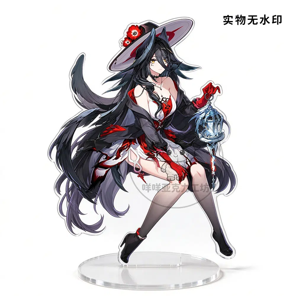 NTE Akane Rin Blackbird Outfit Collection Acrylic Standee and Keychain - Blackbird Red and Black NTE Akane Rin Blackbird Outfit Collection Acrylic Standee and Keychain - Blackbird Red and Black