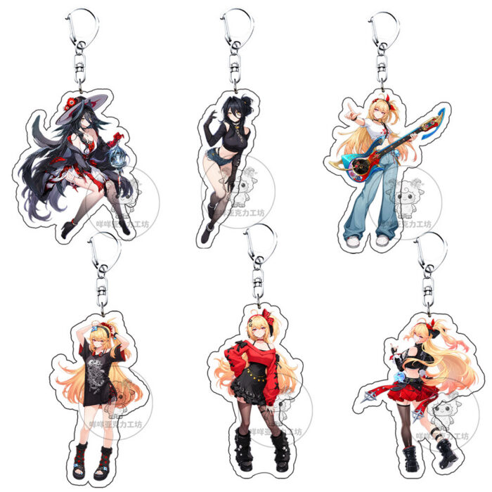 NTE Akane Rin Blackbird Outfit Collection Acrylic Standee and Keychain - Complete Collection