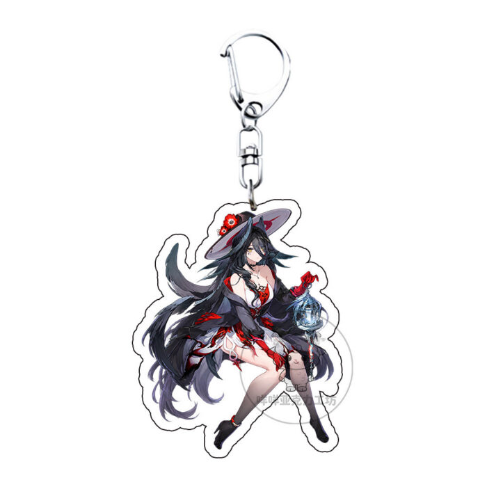 NTE Akane Rin Blackbird Outfit Collection Acrylic Standee and Keychain - Blackbird Red and Black