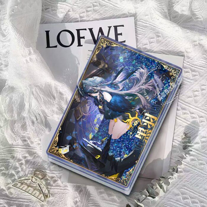 NTE Blackbird Blue and White Glitter Acrylic Block - Blue Gown