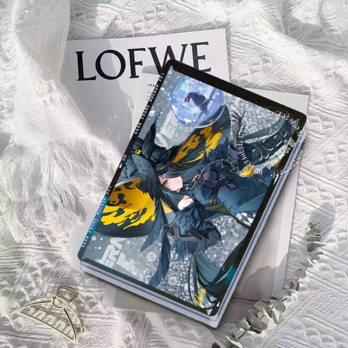 NTE Blackbird Blue and White Glitter Acrylic Block - Witch Hat