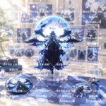 NTE Blackbird Moon Backdrop 10 cm Acrylic Standee - 10 cm Moon Backdrop Standee