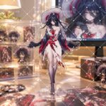 NTE Blackbird Outfit Collection 10 cm Acrylic Standee - Red and Black