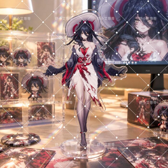 NTE Blackbird Outfit Collection 10 cm Acrylic Standee - Red and Black