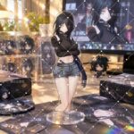 NTE Blackbird Outfit Collection 10 cm Acrylic Standee - Unfading Feather Pose 2