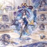 NTE Blackbird Starlight Blue Gown Acrylic Standee and Badge - 10 cm Standee