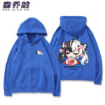 NTE Lacrimosa Chibi Tomato Zip Hoodie - Blue - Design 1