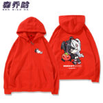 NTE Lacrimosa Chibi Tomato Zip Hoodie - Red - Design 2