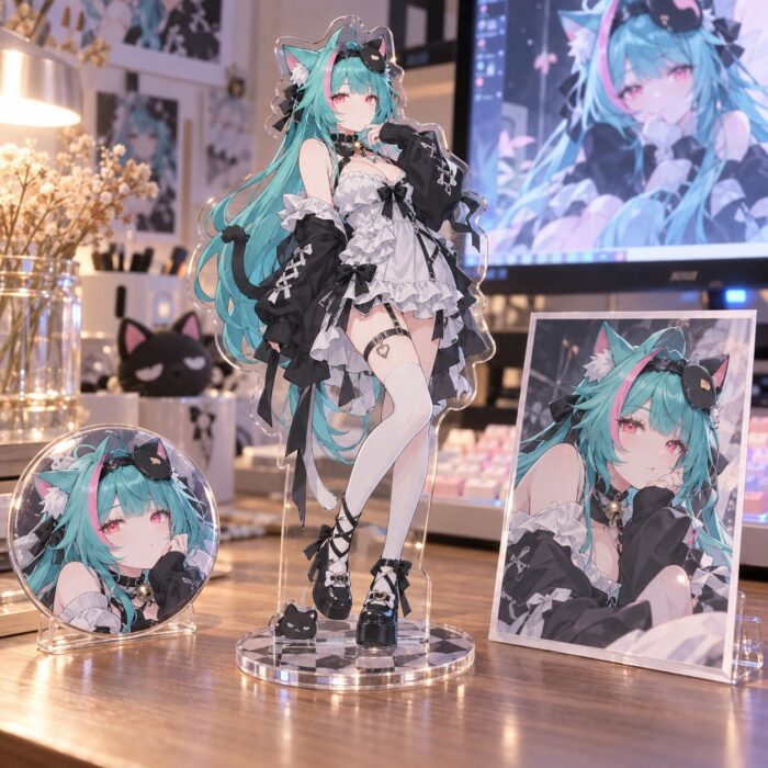 NTE Mint Maid Portrait Acrylic Standee and Accessories | nte.global NTE グッズ 이환 굿즈 | Mint, NTE 민트, NTE ミント